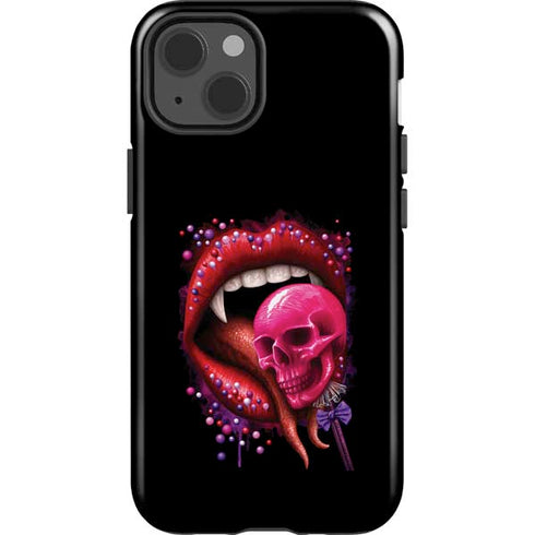 Vampire Skull Lollypop by Sarah Richter iPhone 15 Impact Case